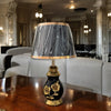 CERAMIC FLOWER EMBOSSED LAMP