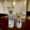 AESTHETIC GOLD AND WHITE CANDLEHOLDERS
