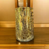 GLASS GOLDEN CRACKED VASE