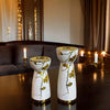 CERAMIC CANDLE STAND SET